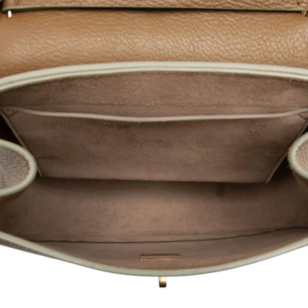 Chloé Small Leather Drew Crossbody Brown Leather Very good - Model View