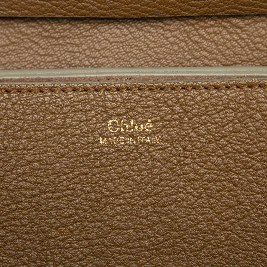 Chloé Small Leather Drew Crossbody Brown Leather Very good - Box View