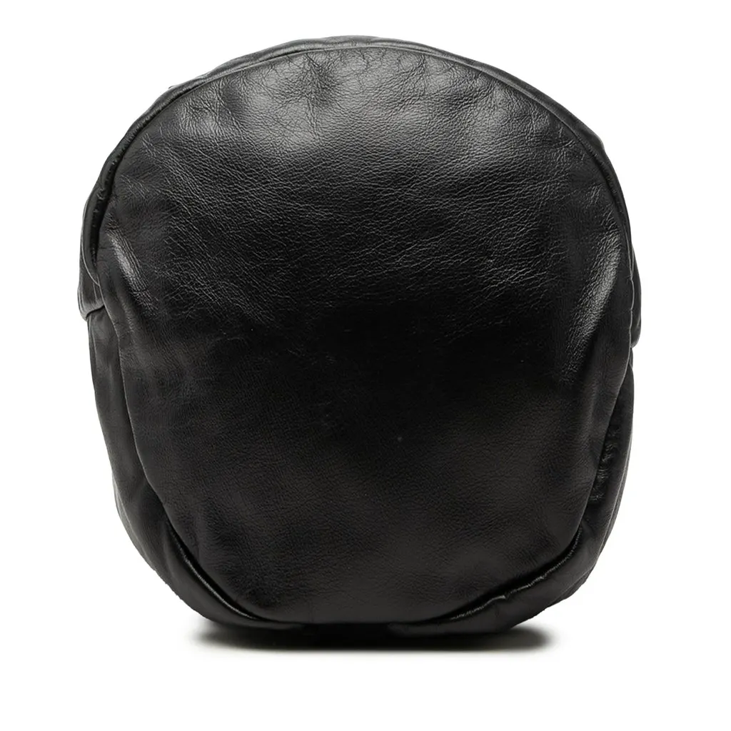 Saint Laurent Smooth Calfskin City Sailor Backpack Black Leather Very good - Inside View