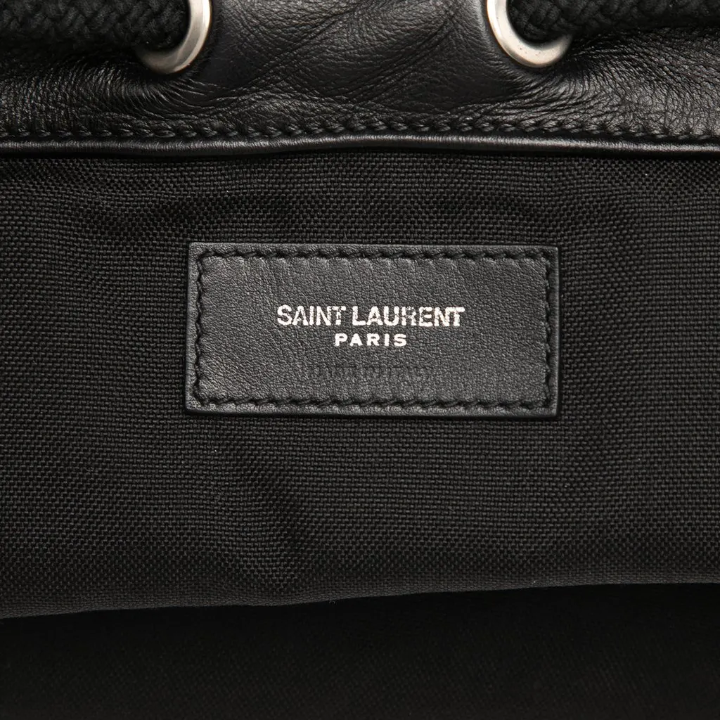 Saint Laurent Smooth Calfskin City Sailor Backpack Black Leather Very good - Box View