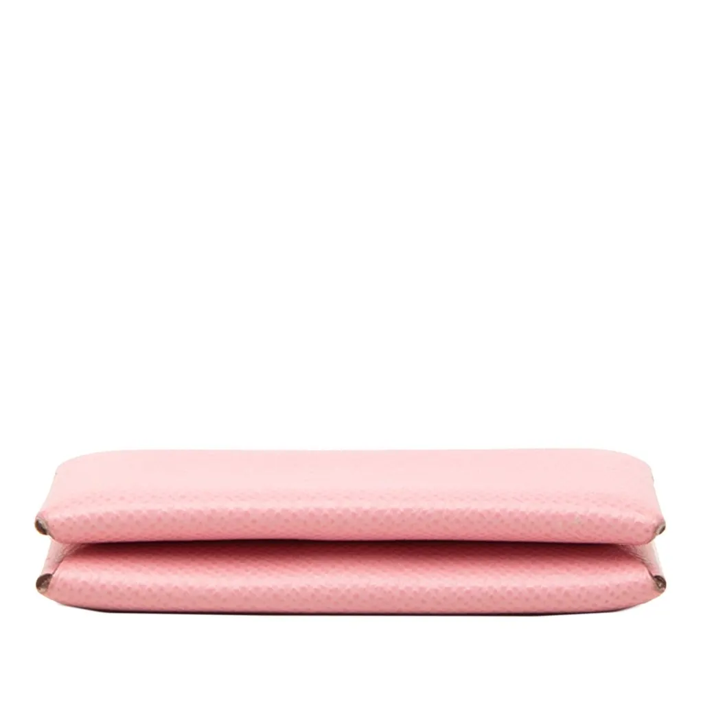 Hermès Epsom Calvi Card Holder Pink Leather Very good - Inside View
