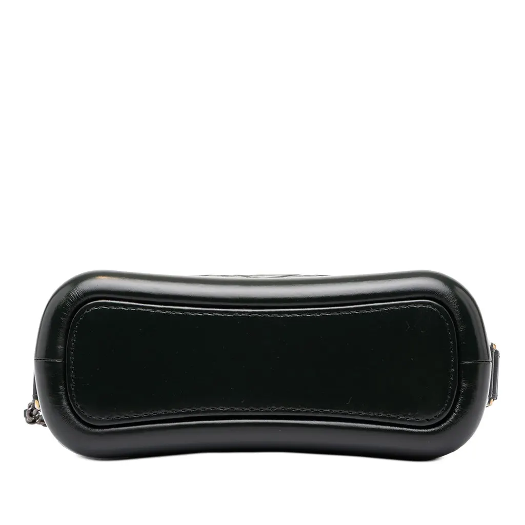 Chanel Small Bicolor Aged Calfskin Gabrielle Crossbody Green Leather Very good - Inside View