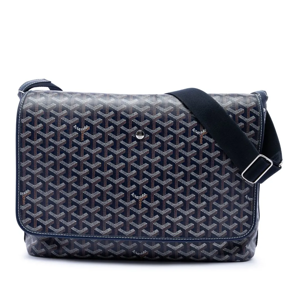 Goyard Goyardine Capetien MM Messenger Bag Blue Very good - Front View