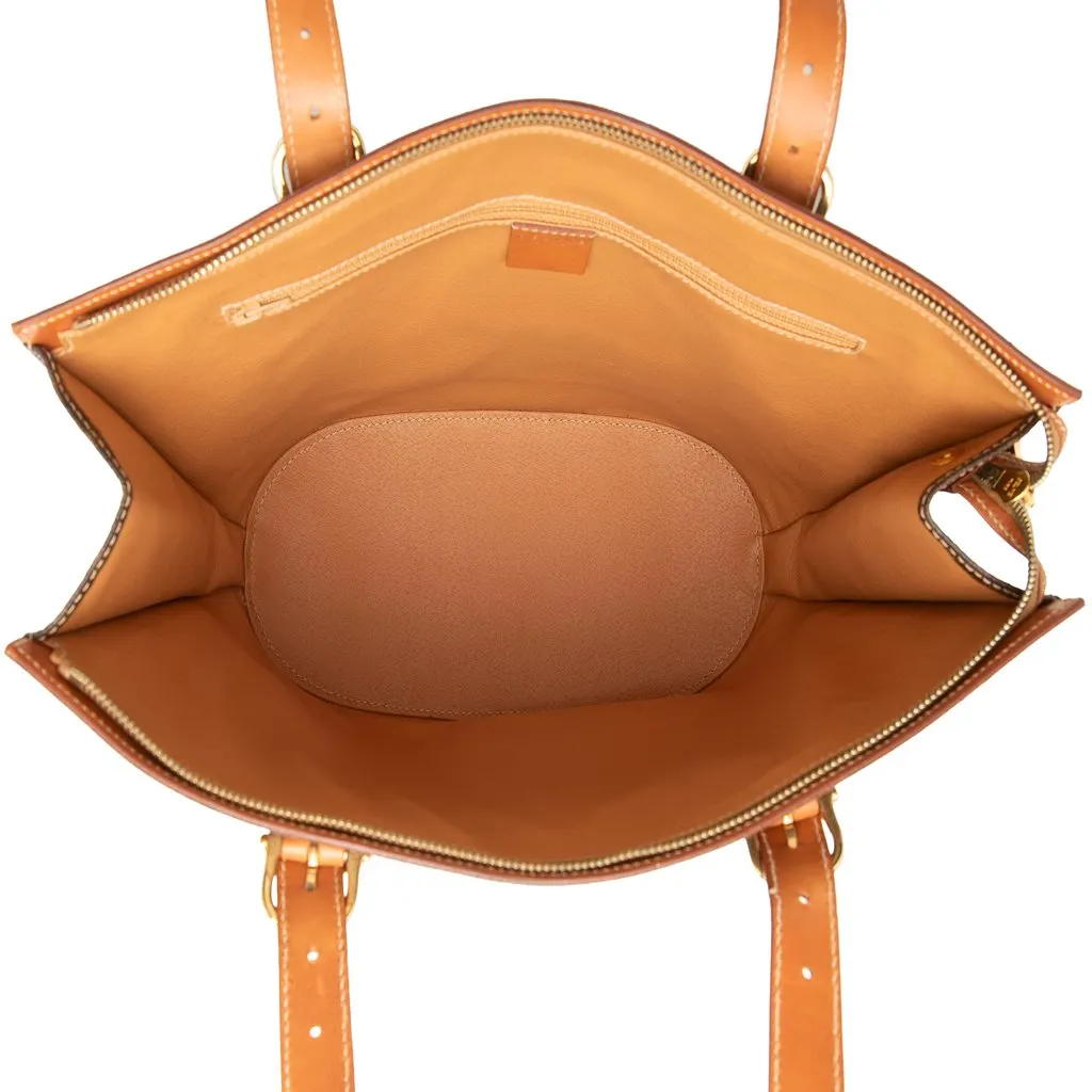 Celine Macadam Coated Canvas Tote Brown Very good - Model View