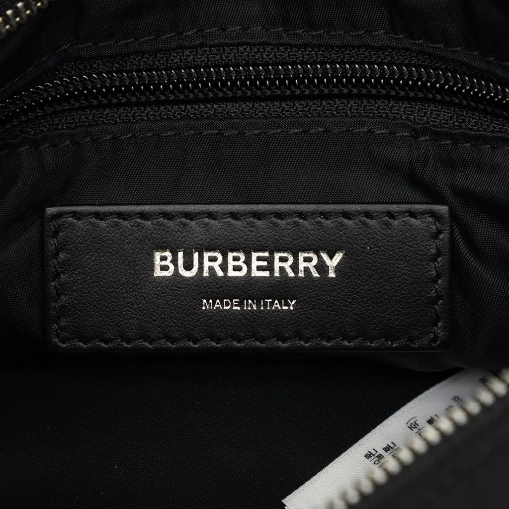 Burberry Econyl Nylon Logo Cannon Belt Bag Black Very good - Box View