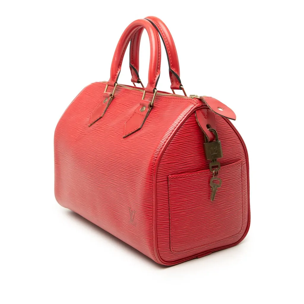 Louis Vuitton Epi Speedy 30 Red Leather Very good - Back View