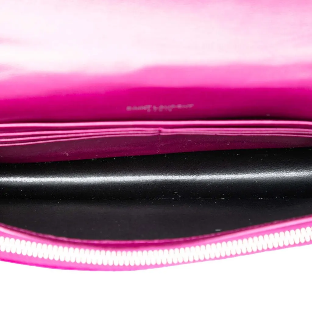 Saint Laurent Small Velvet Monogram Kate Tassel Crossbody Purple Velvet Very good - Model View