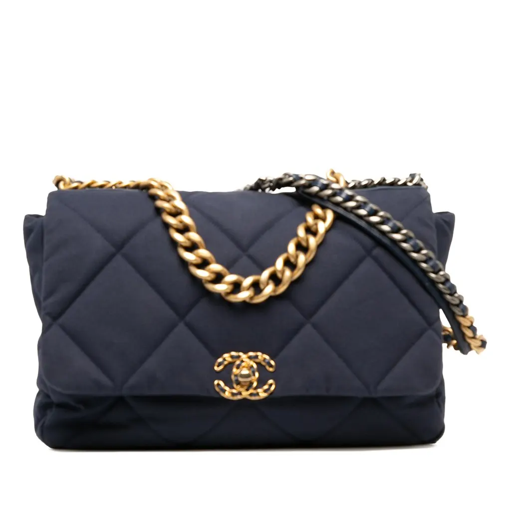 Chanel ماكسي قماش 19 بغطاء