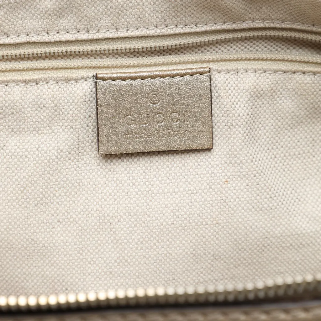 Gucci GG Canvas Sukey Satchel Beige Very good - Box View