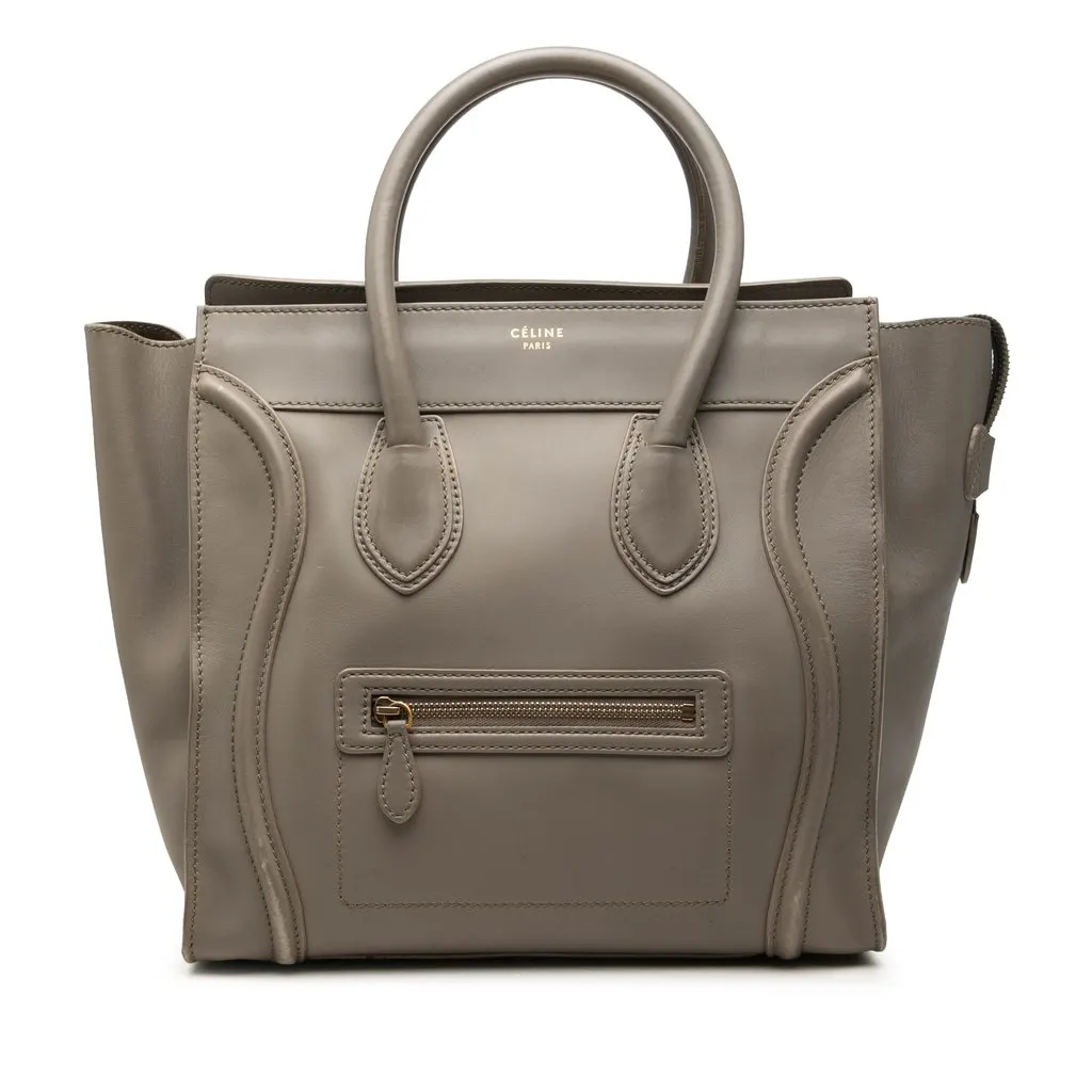 Celine Mini Smooth Calfskin Luggage Tote MultiColor Leather Very good - Front View