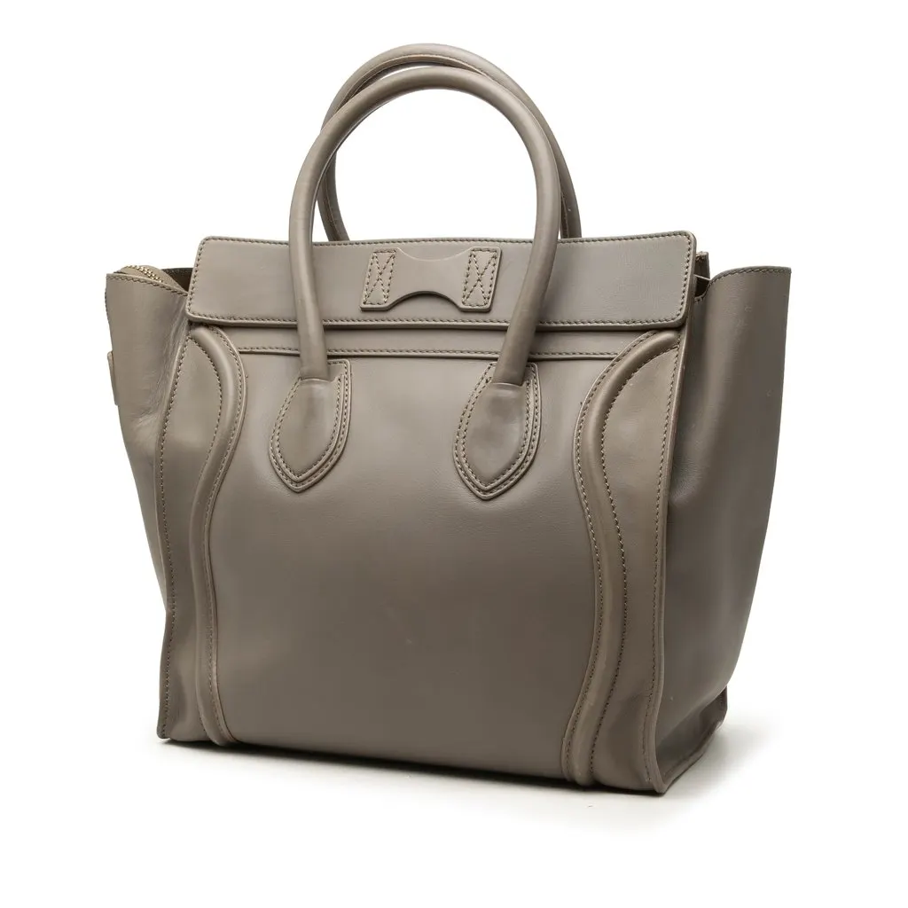 Celine Mini Smooth Calfskin Luggage Tote MultiColor Leather Very good - Back View