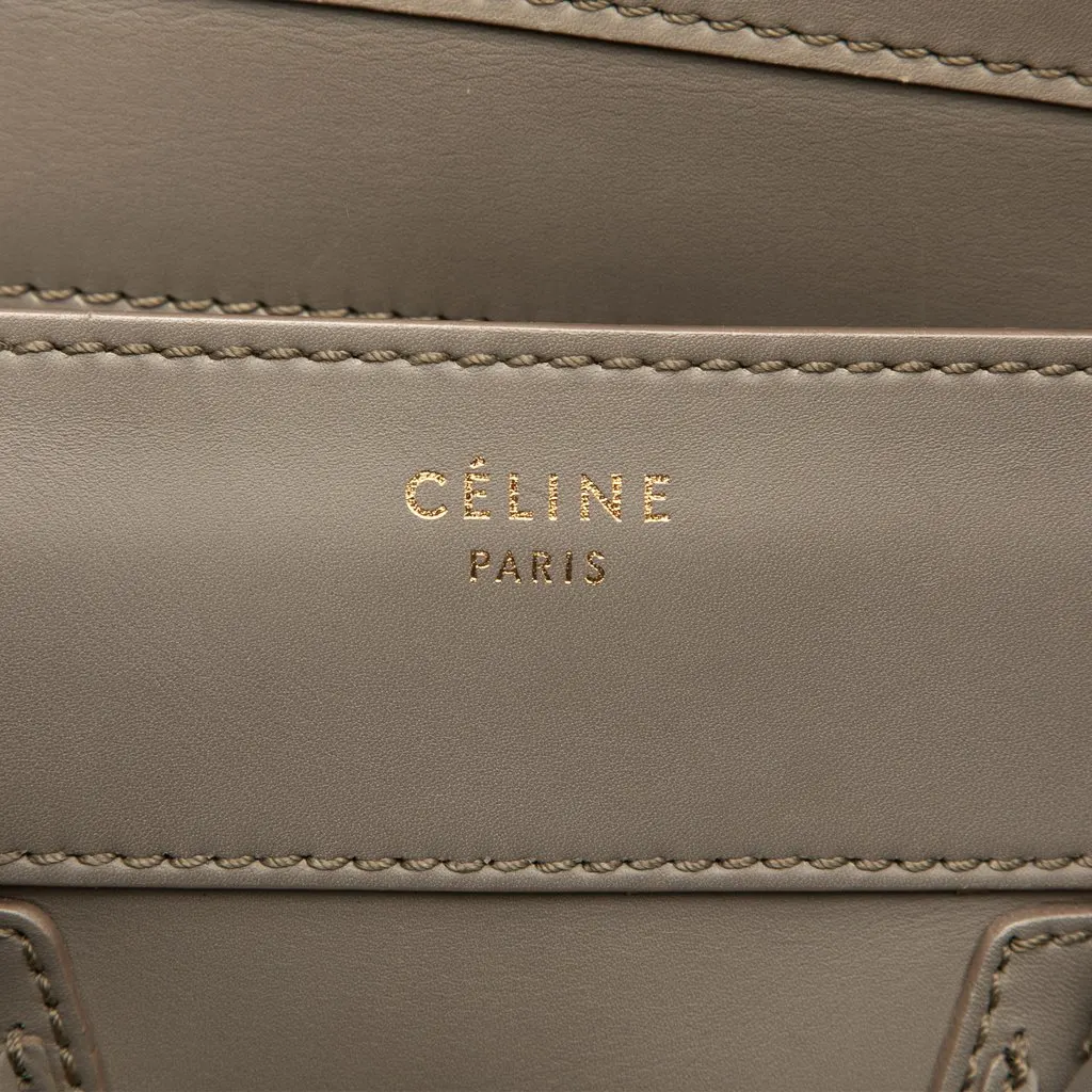 Celine Mini Smooth Calfskin Luggage Tote MultiColor Leather Very good - Box View