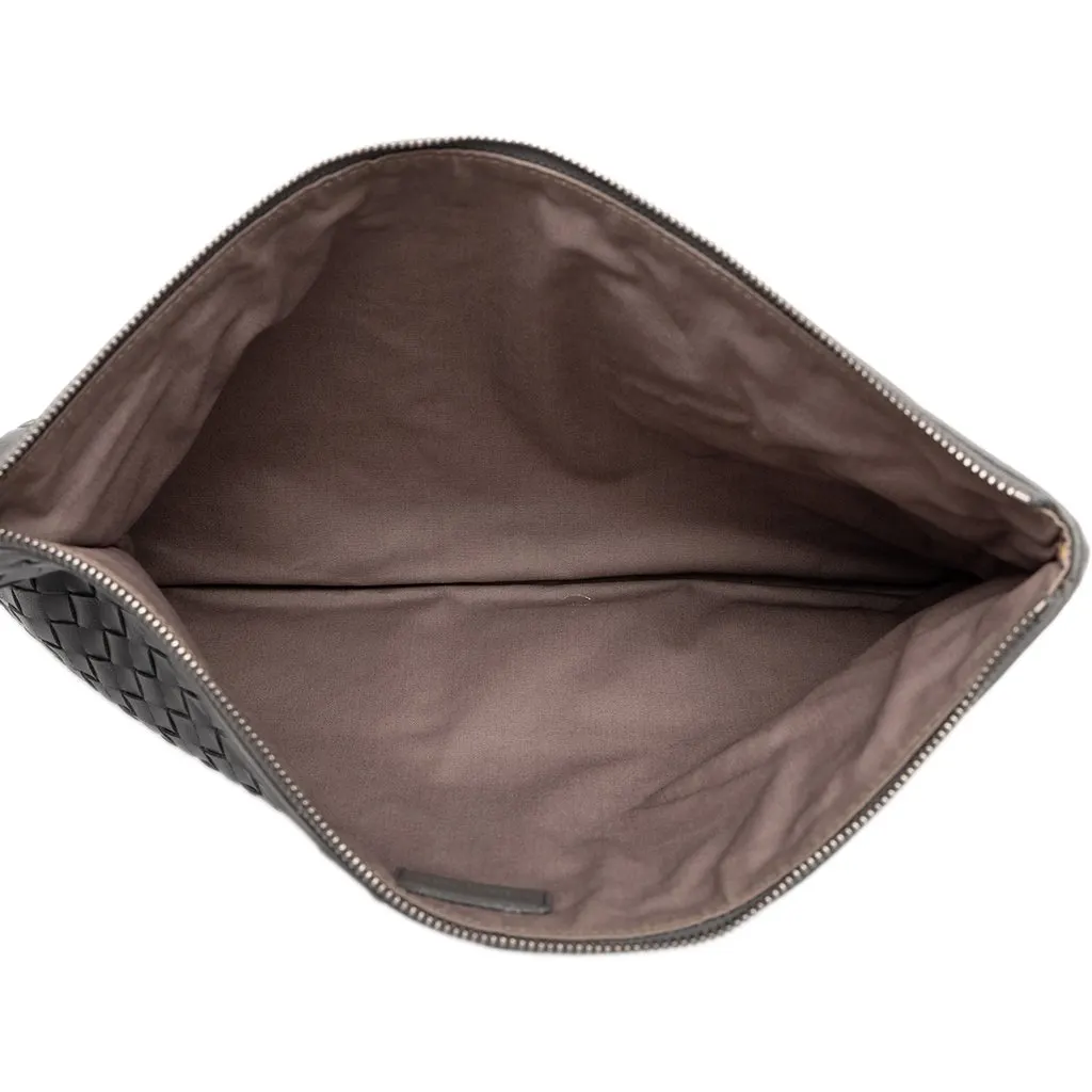 Bottega Veneta Nappa Intrecciato Zip Clutch MultiColor Leather Very good - Model View