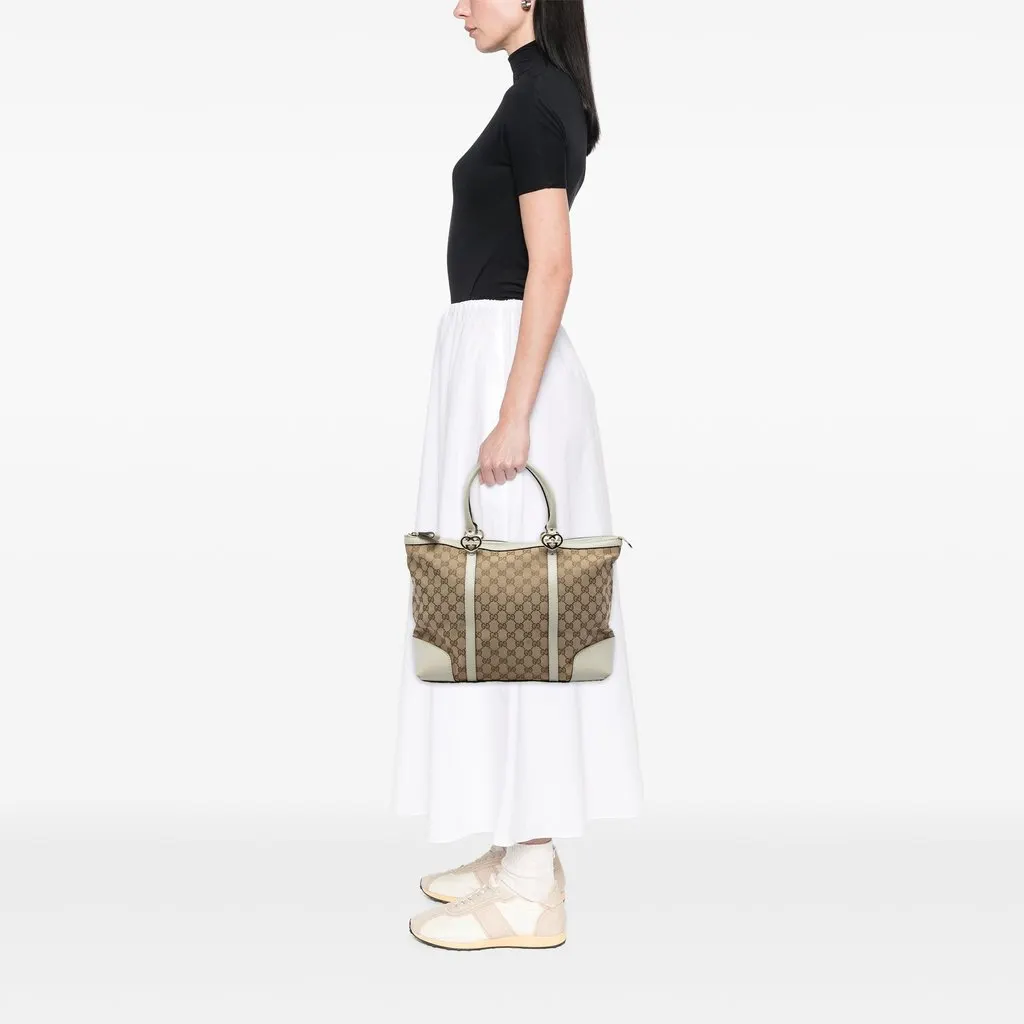 Gucci GG Canvas Lovely Tote Beige Canvas Good - Box View