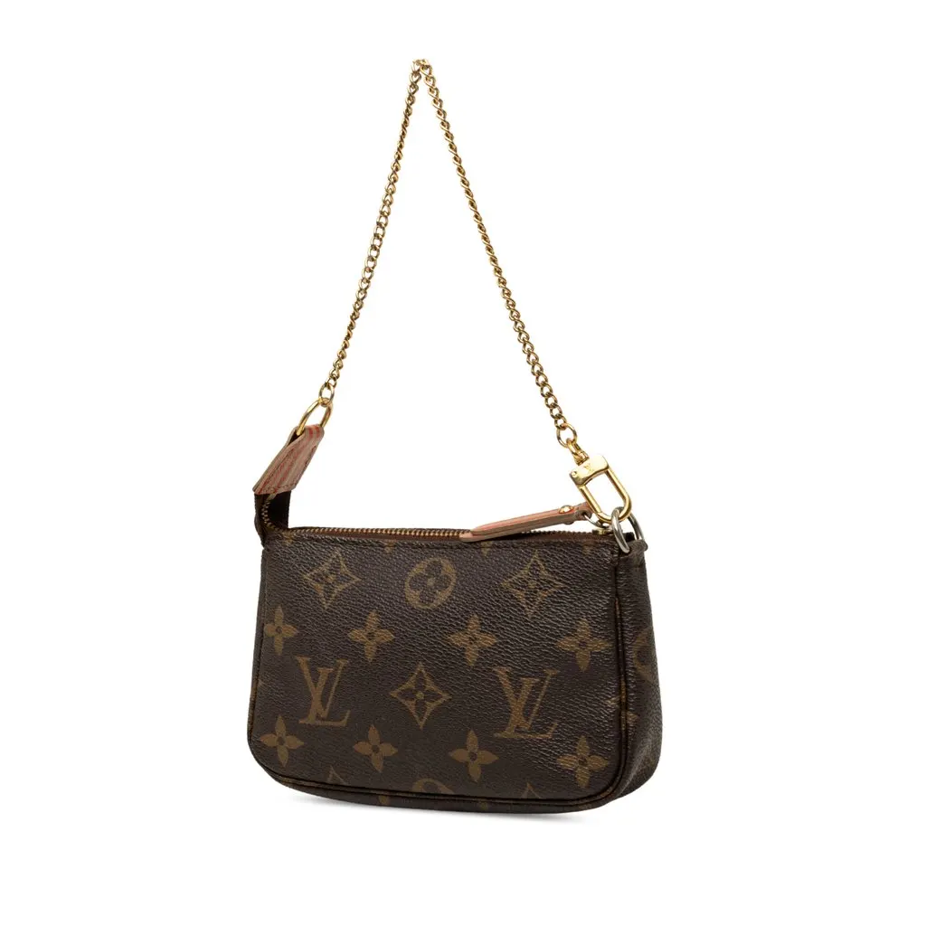 Louis Vuitton Monogram Trunks and Locks Mini Pochette Accessoires Brown Very good - Back View
