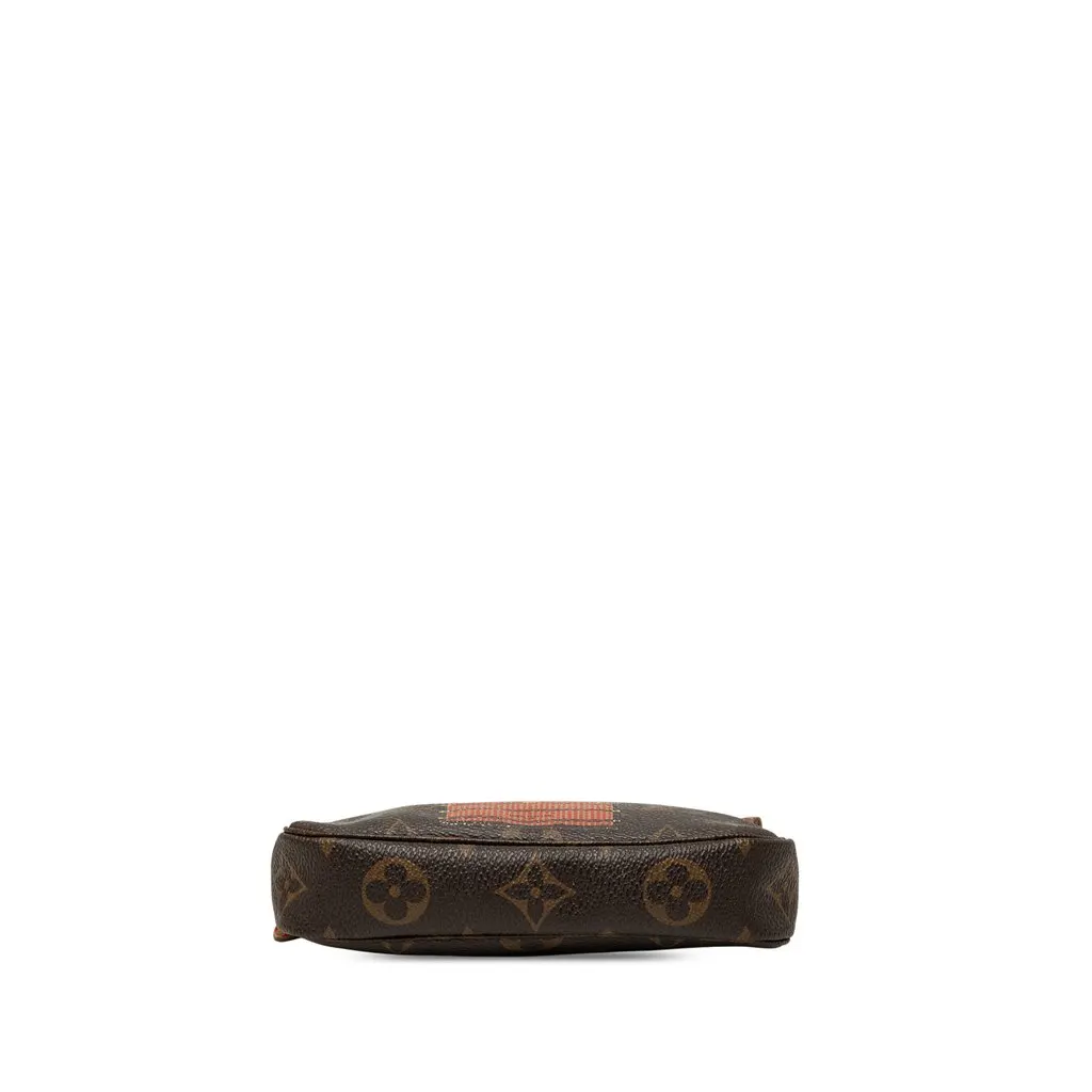 Louis Vuitton Monogram Trunks and Locks Mini Pochette Accessoires Brown Very good - Inside View