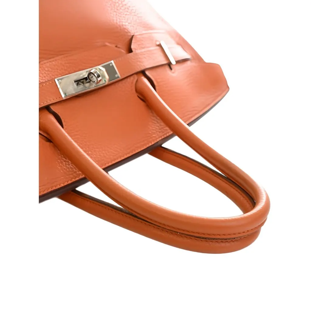 Hermès Clemence Birkin Retourne 35 Orange Leather Very good - Box View