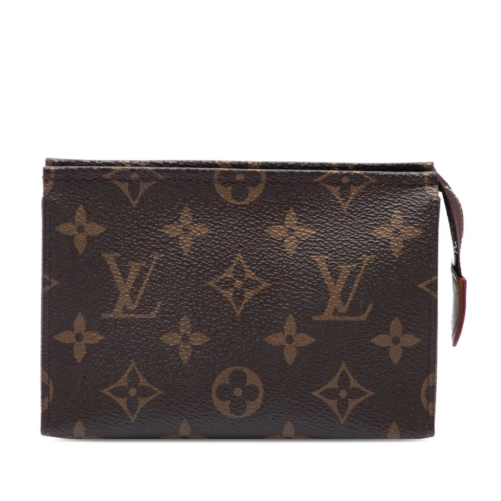 Louis Vuitton Monogram Toiletry Pouch 15 Brown Canvas Very good - Front View