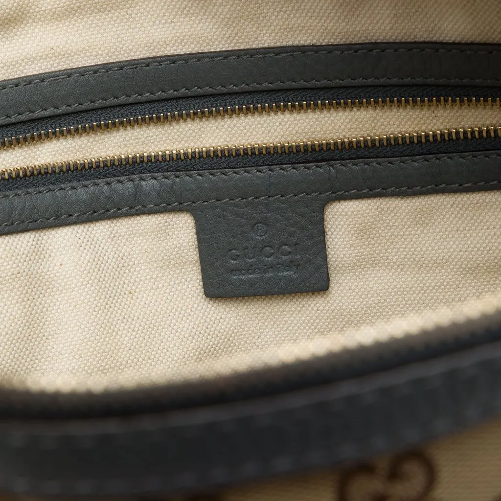 Gucci Medium GG Canvas Bella Shoulder Bag Beige Canvas Good - Box View