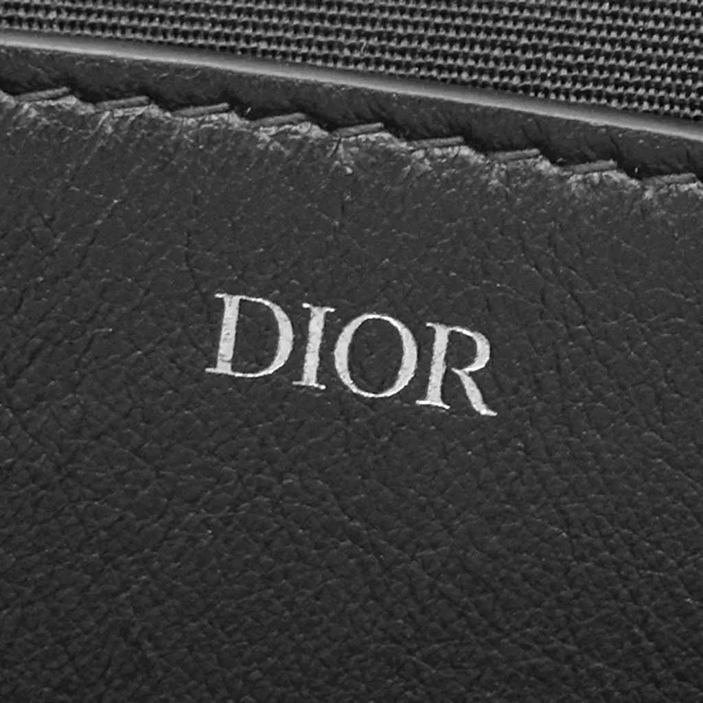 Dior Oblique Perforated Calfskin Galaxy Wristlet Clutch Black Leather Very good - Box View
