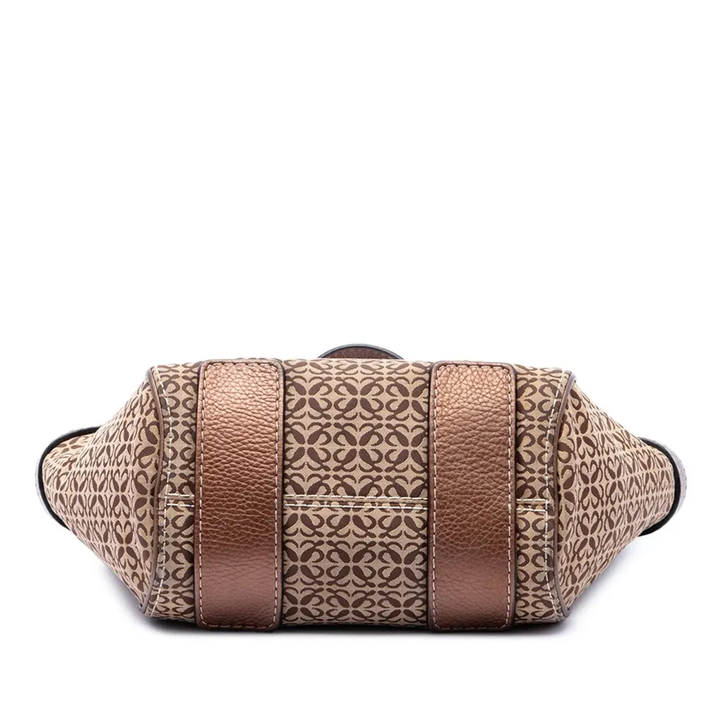 Loewe Anagram Canvas Tote Brown Canvas Very good - Inside View