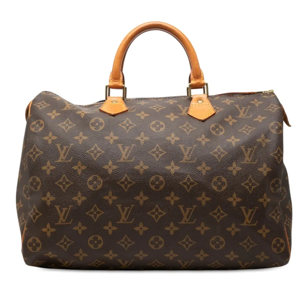 Louis Vuitton Monogram Speedy 35 Brown Very good - Front View
