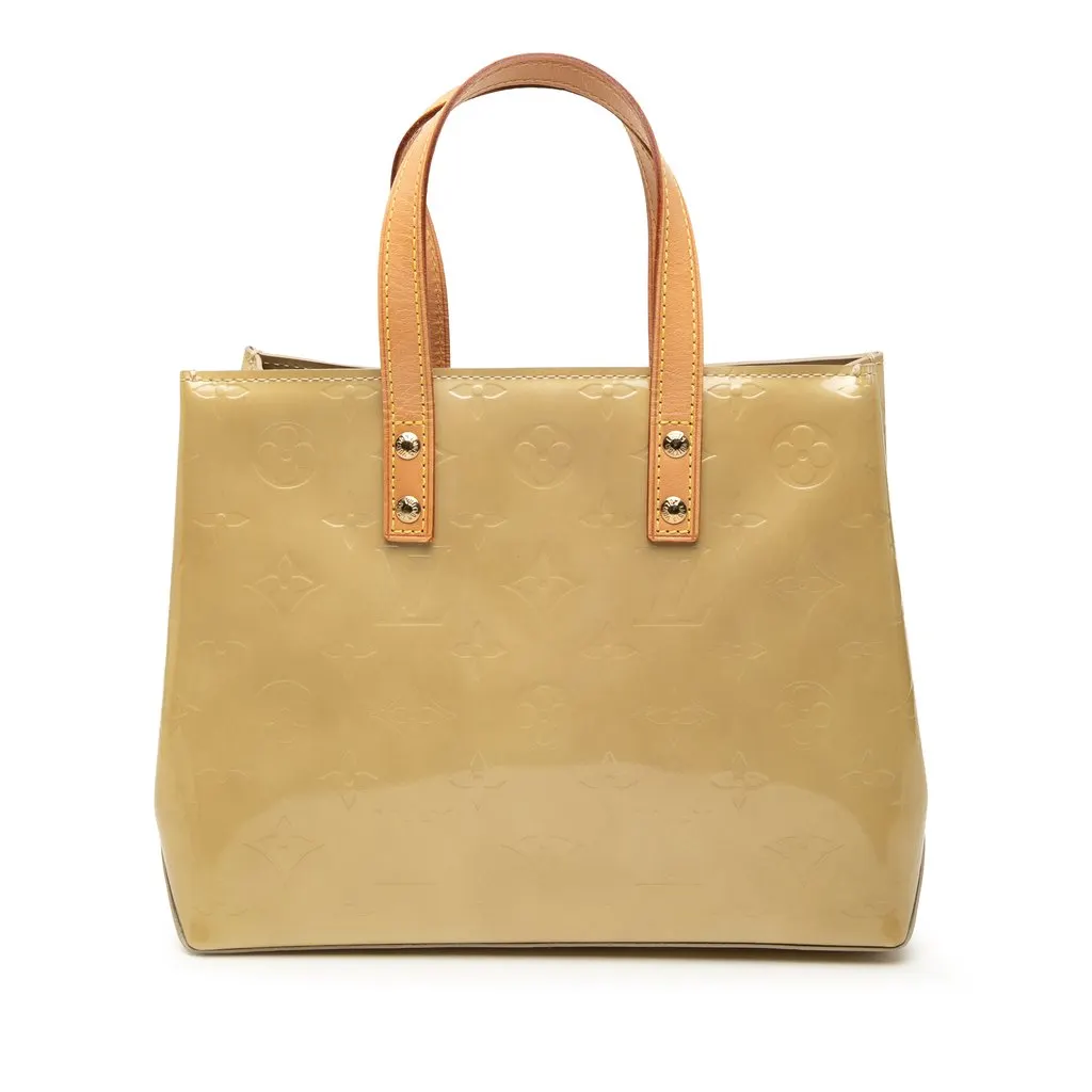 Louis Vuitton Monogram Vernis Reade PM Beige Leather Very good - Front View
