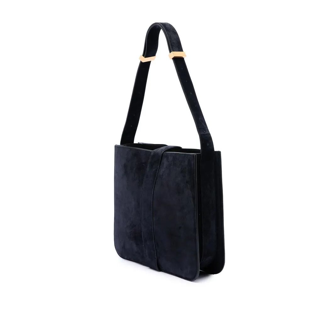 Bottega Veneta Suede Marie Shoulder Bag Black Suede Very good - Back View