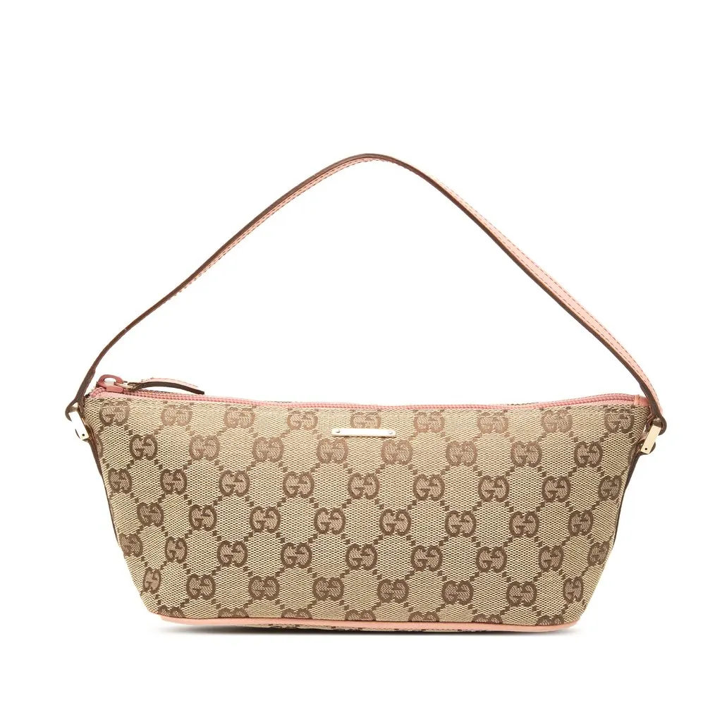 Gucci GG Canvas Boat Beige Canvas Very good - Front View