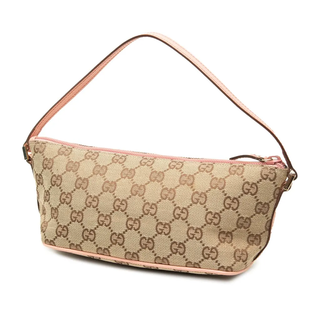 Gucci GG Canvas Boat Beige Canvas Very good - Back View