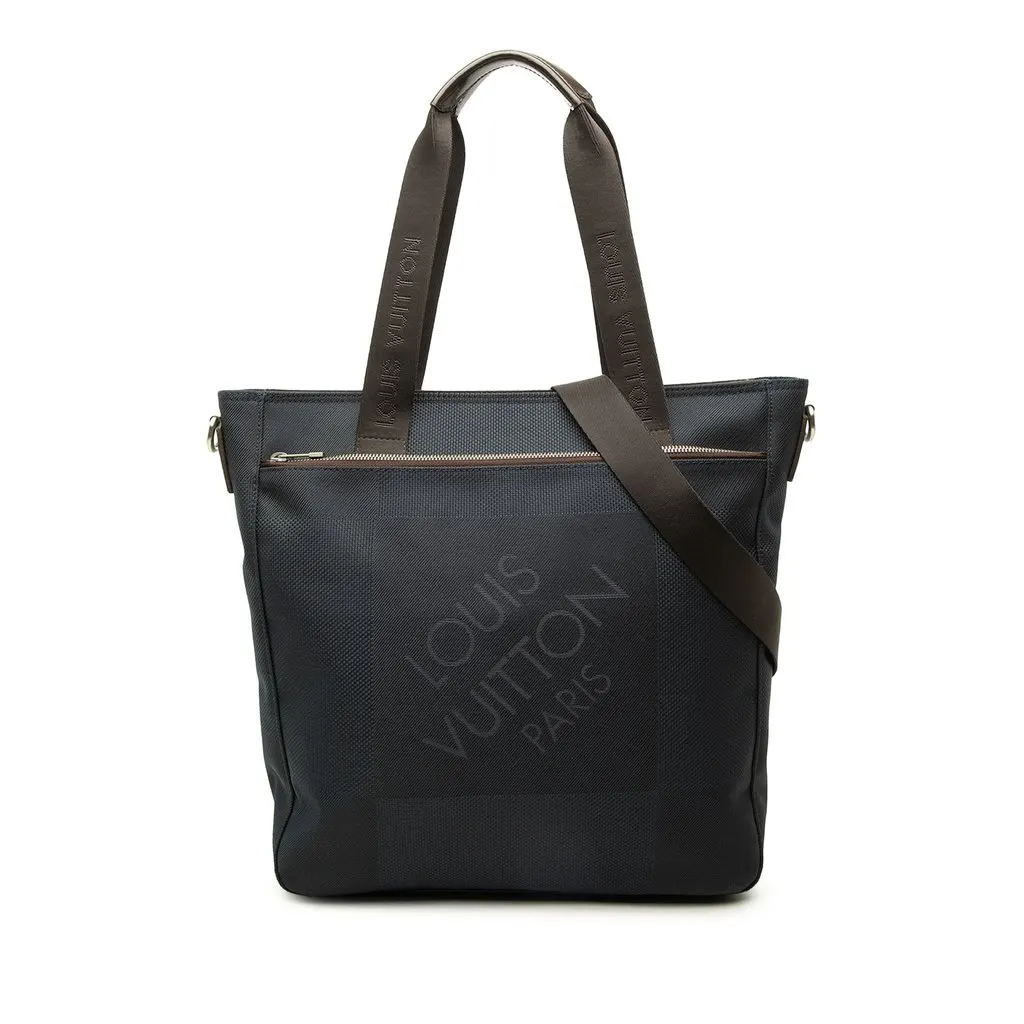 Louis Vuitton Damier Geant Jongleur Blue Canvas Good - Front View