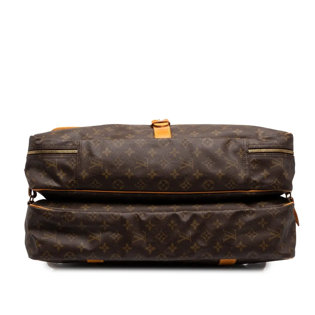Louis Vuitton Monogram Sac Chasse Hunting Bag Brown Canvas Good - Inside View