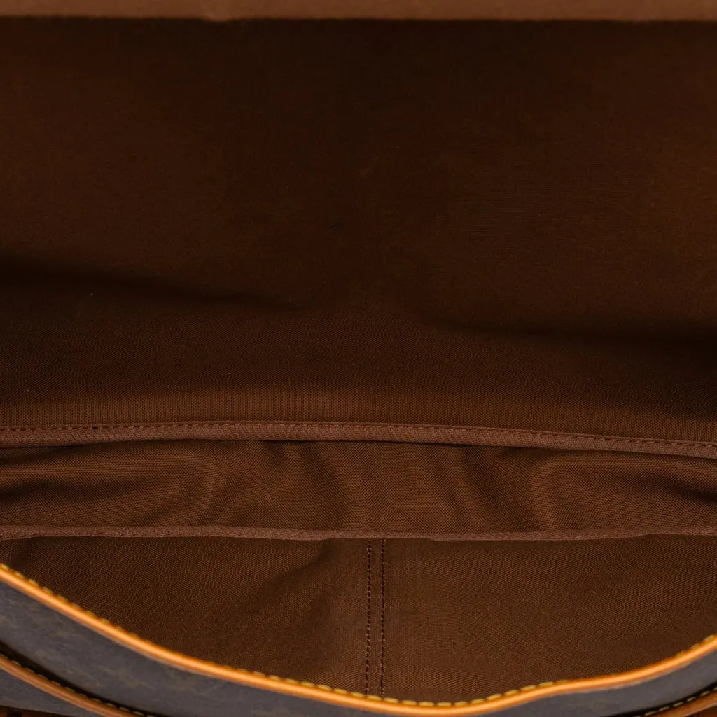 Louis Vuitton Monogram Sac Chasse Hunting Bag Brown Canvas Good - Box View