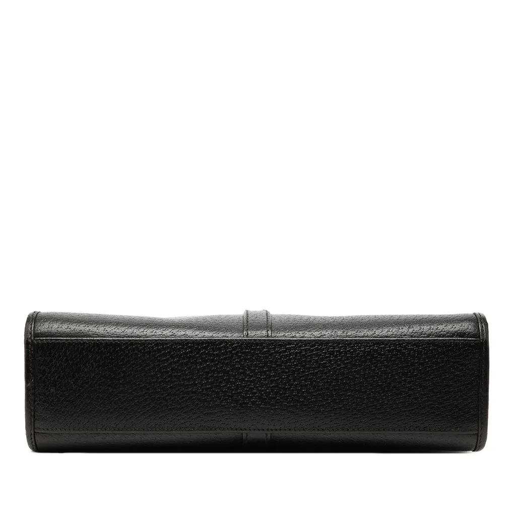 Gucci Calfskin Jackie Handbag Black Leather Very good - Inside View