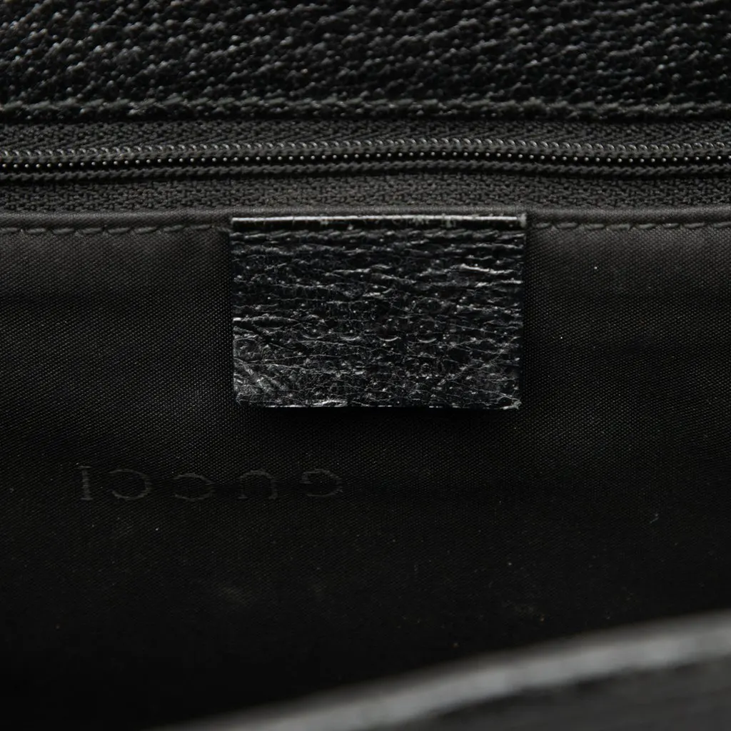 Gucci Calfskin Jackie Handbag Black Leather Very good - Box View