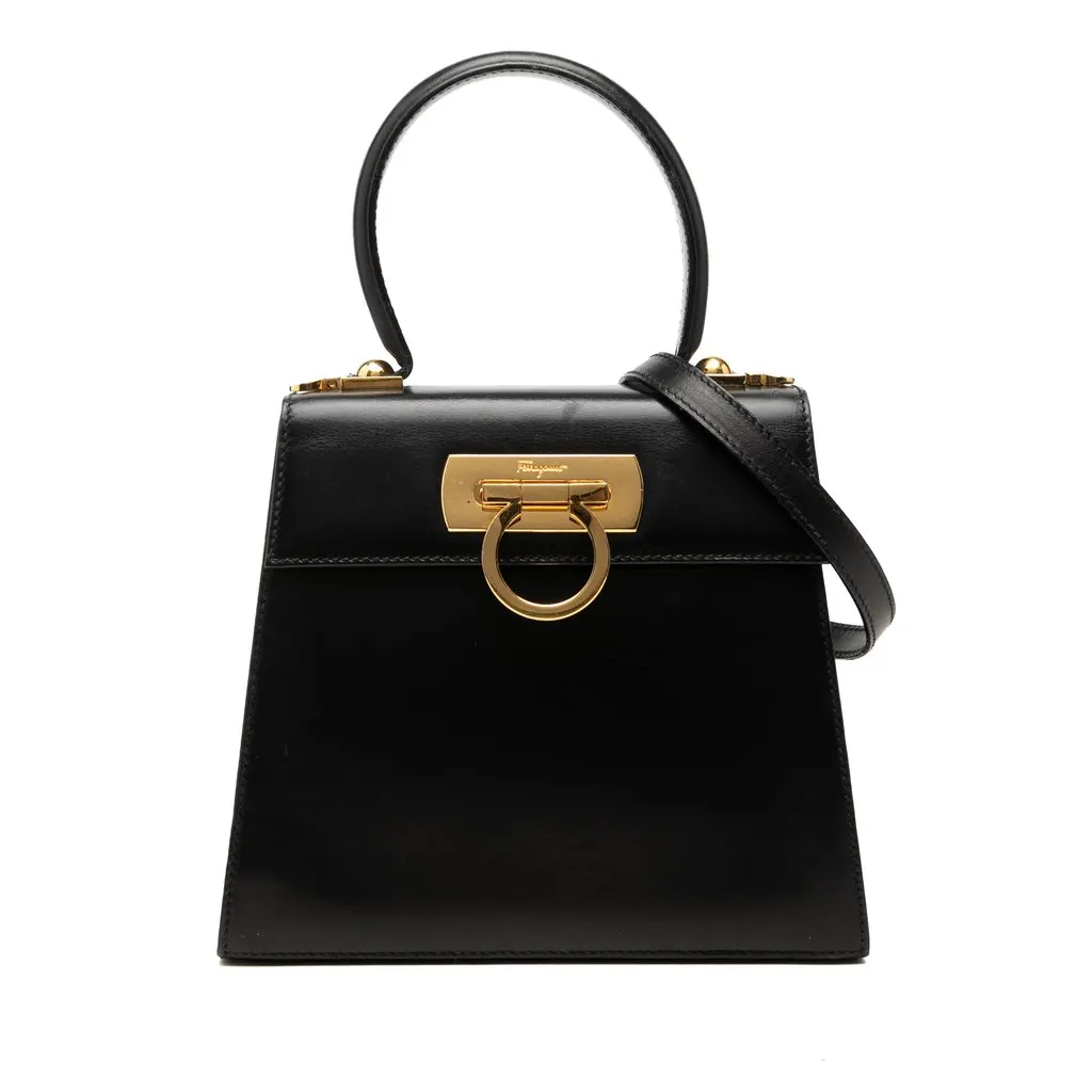 Salvatore Ferragamo ليزر صغير غانيني Iconic Top Handle Bag