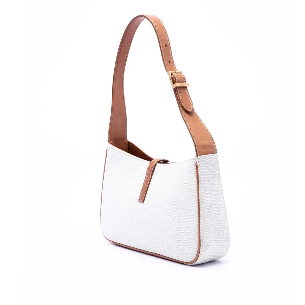 Saint Laurent Canvas and Leather Le 5 a 7 White Very good - Back View