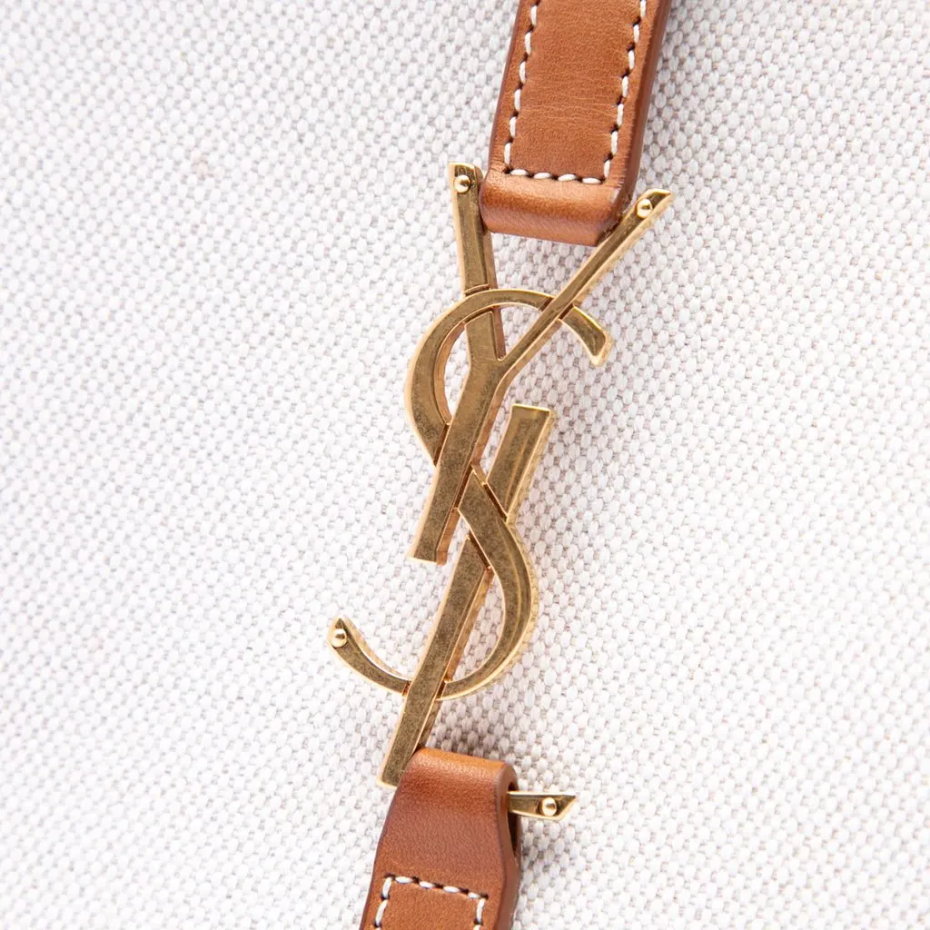 Saint Laurent Canvas and Leather Le 5 a 7 White Very good - Box View