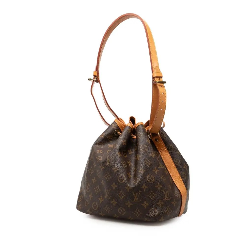 Louis Vuitton Monogram Petit Noe Brown Good - Back View
