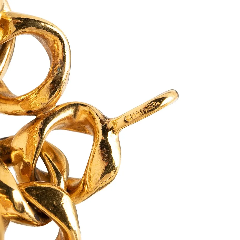 Chanel Gold Plated Perfume Bottle Chain belt Gold Metal Very good - Model View