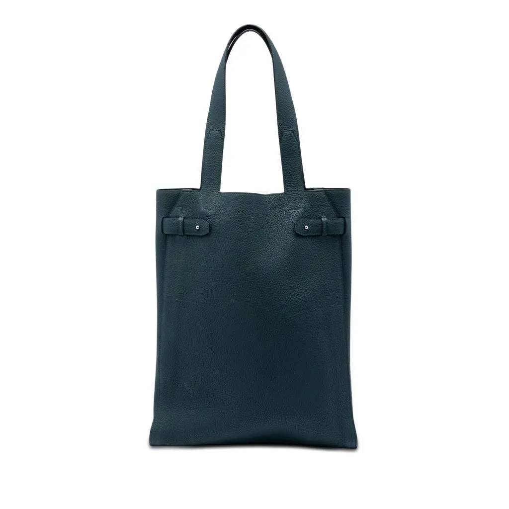 Hermès Negonda Cabas Vertige Tote Green Leather Very good - Front View