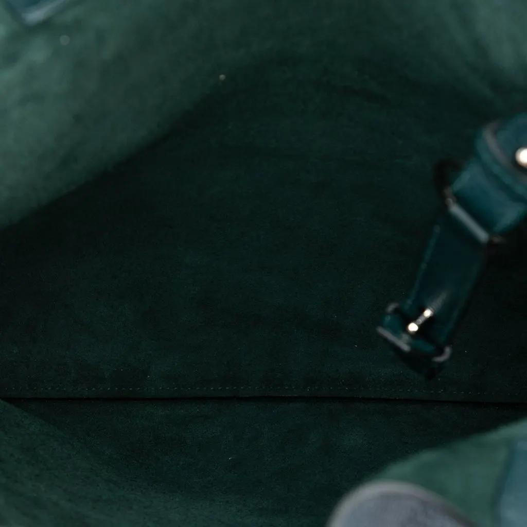 Hermès Negonda Cabas Vertige Tote Green Leather Very good - Model View
