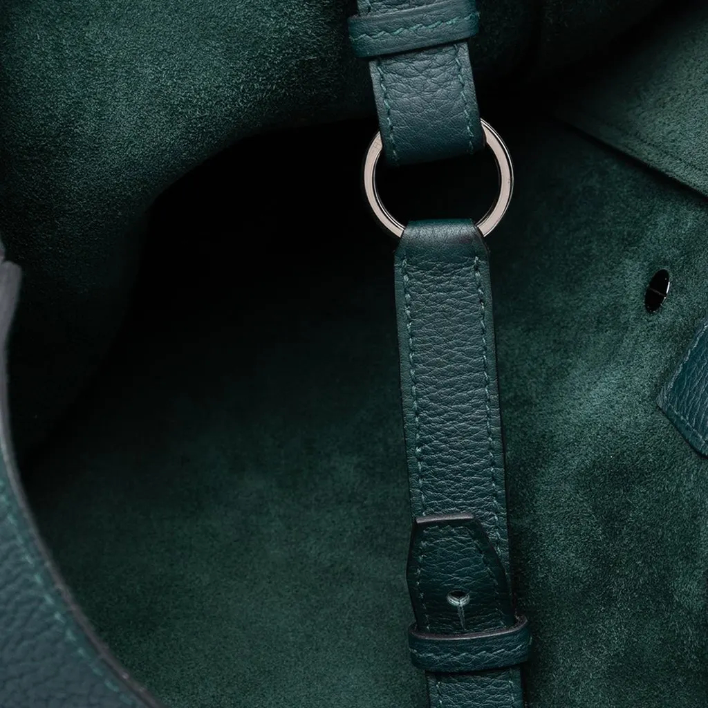 Hermès Negonda Cabas Vertige Tote Green Leather Very good - Box View
