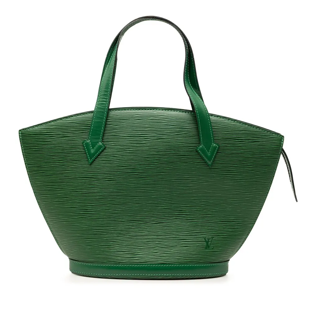 Louis Vuitton Epi Saint Jacques PM Short Strap Green Leather Very good - Front View