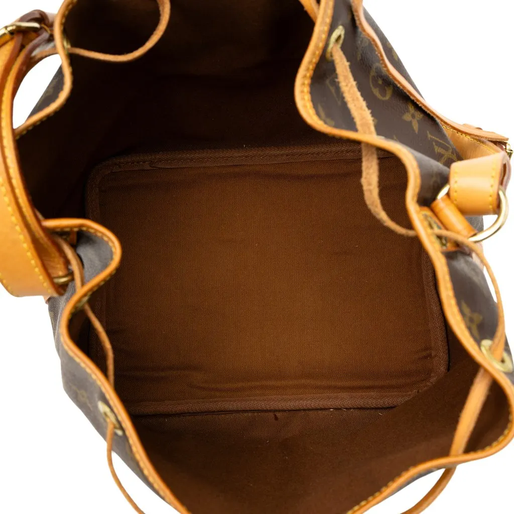 Louis Vuitton Monogram Petit Noe Brown Canvas Good - Model View