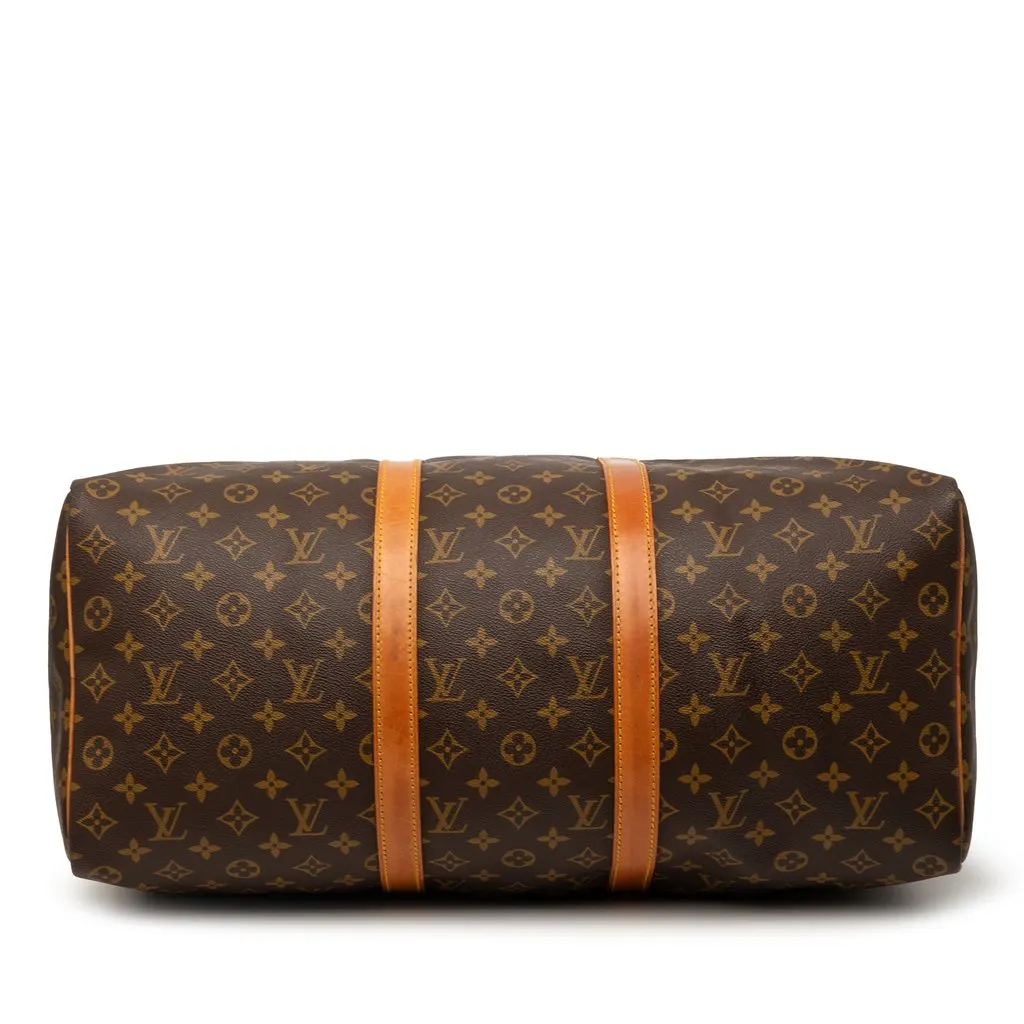 Louis Vuitton Monogram Keepall 50 Brown Good - Inside View