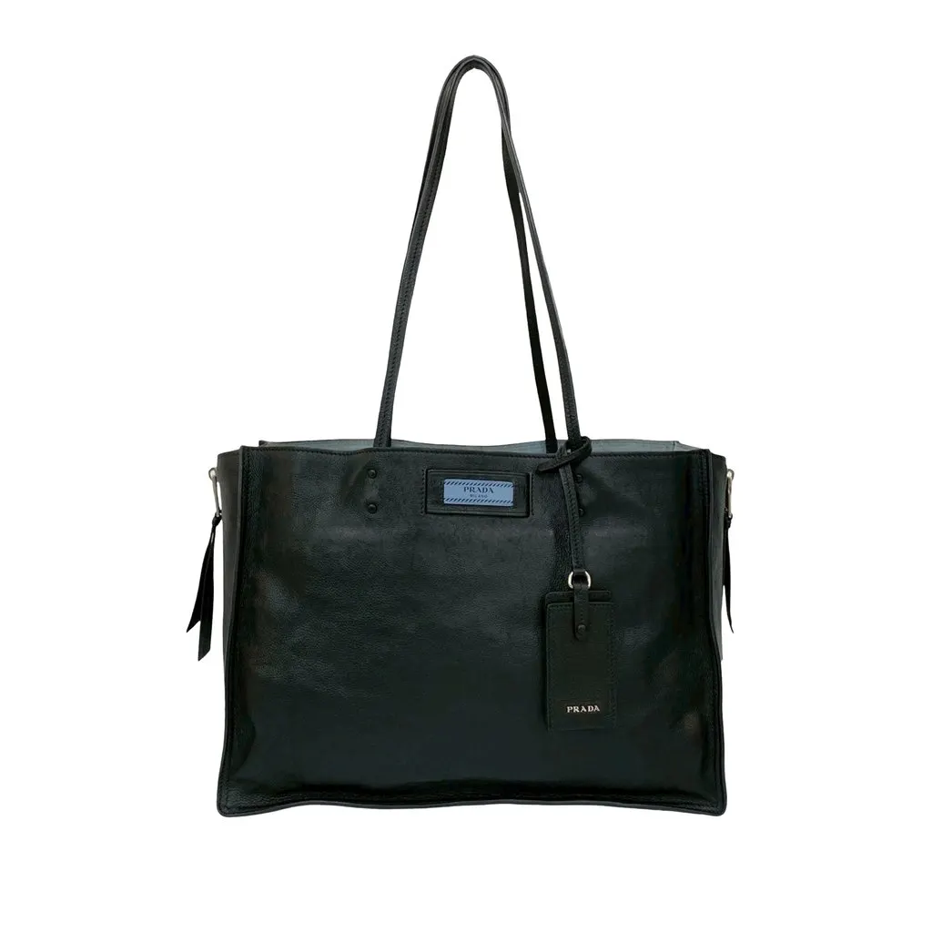 Prada Glace Calf Etiquette Tote