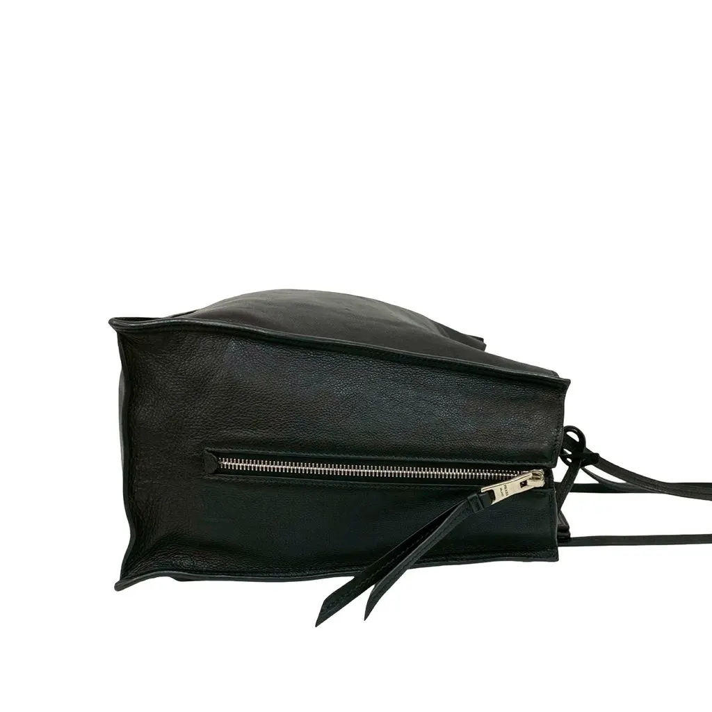 Prada Glace Calf Etiquette Tote Black Leather Good - Box View