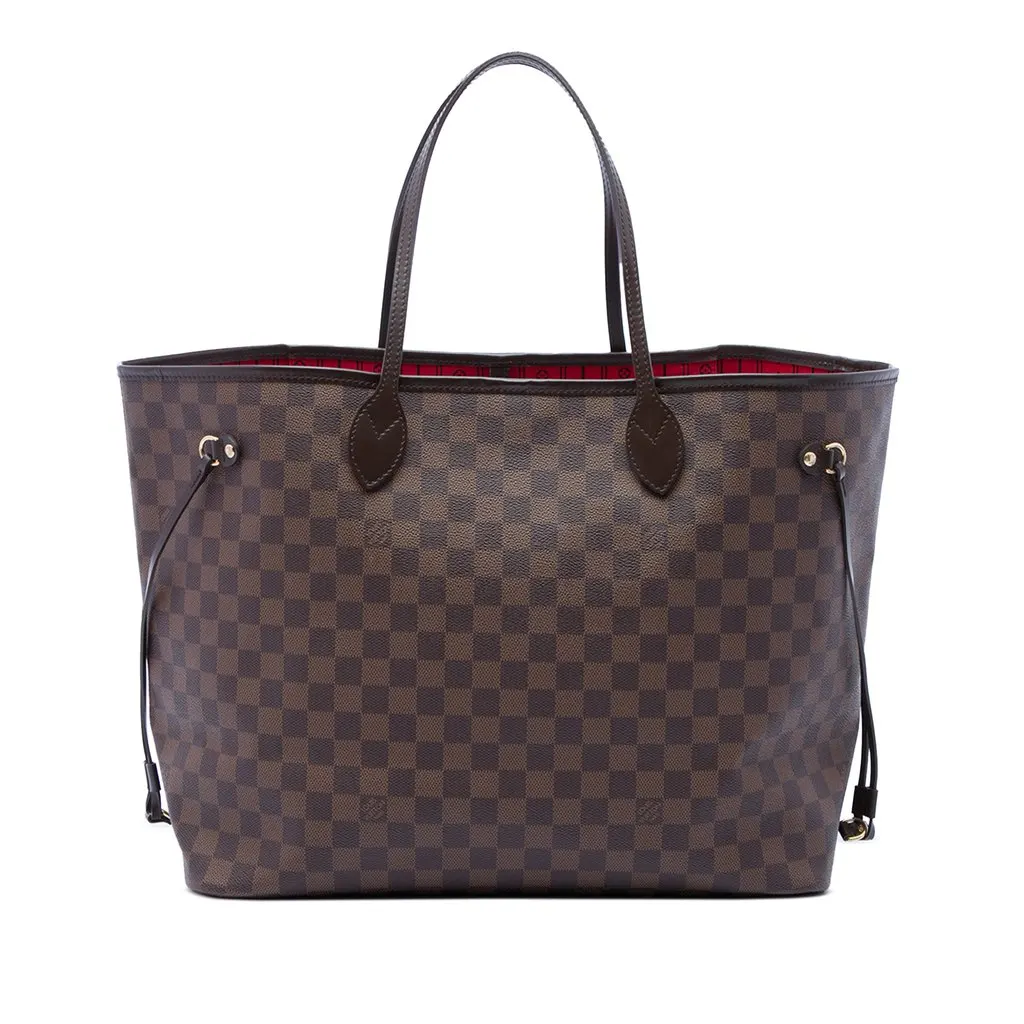 Louis Vuitton Damier Ebene Neverfull GM Brown Very good - Front View