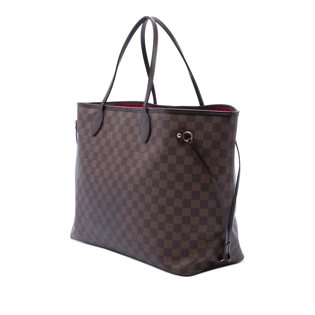 Louis Vuitton Damier Ebene Neverfull GM Brown Very good - Back View